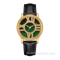 Fashion Alloy Case Quartz Assista a mulher